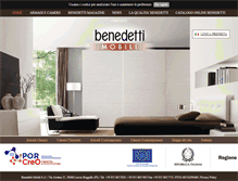 Tablet Screenshot of benedettimobili.com